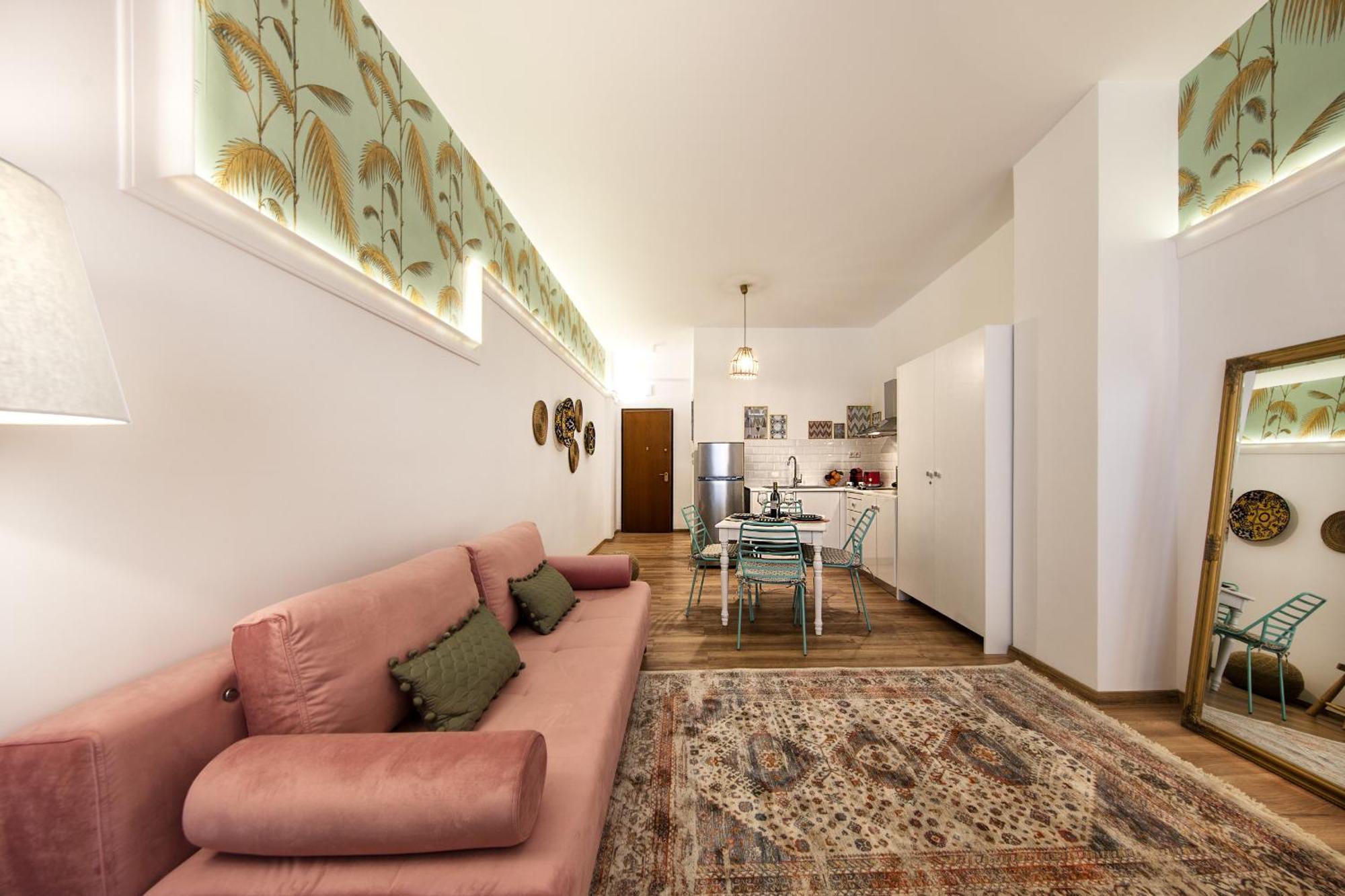 Apartemen studio 42 m² dengan 1 kamar mandi pribadi di Omonia Athena Bagian luar foto